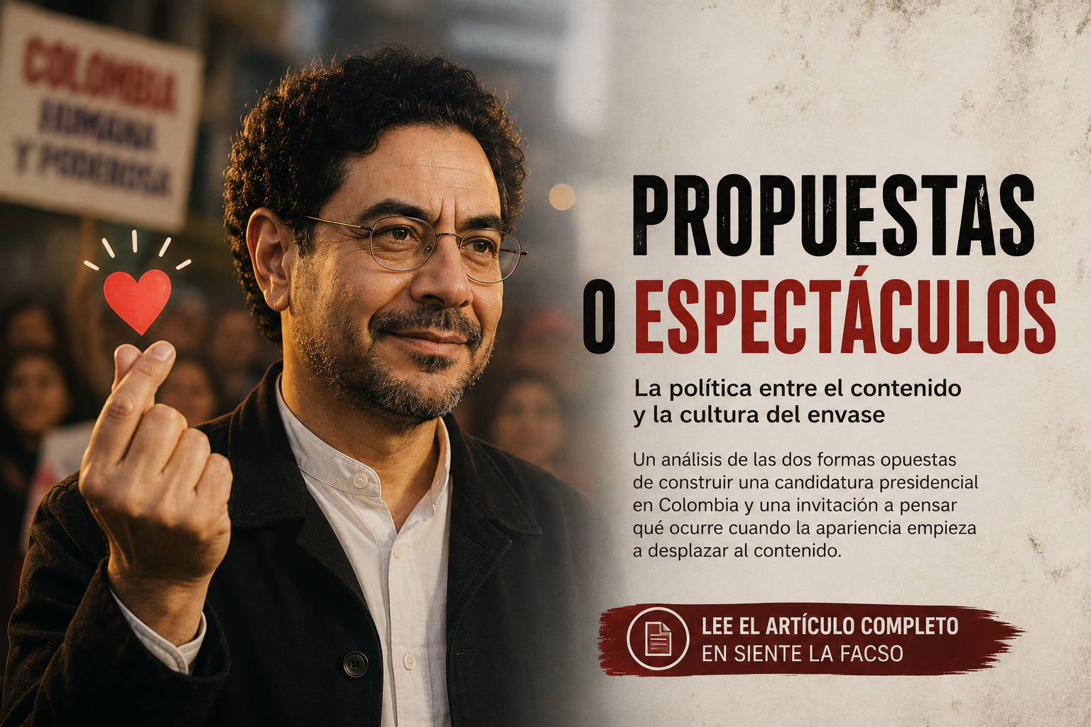 La cultura del envase y la política colombiana
